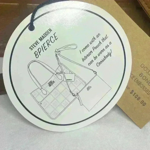 Steve Madden 3 Piece travel tote set 2 purses and wallet in color brown mocha - Picture 2 of 12